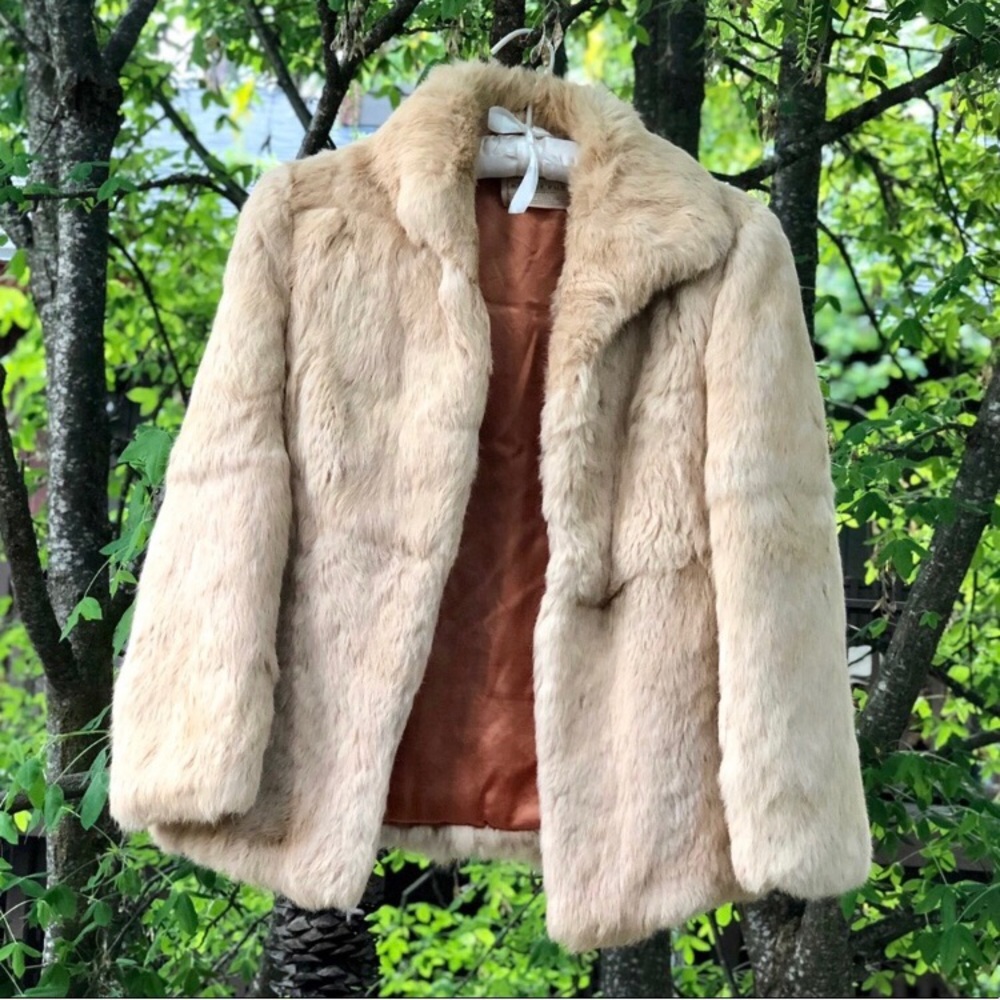 70’s vintage rabbit fur coat